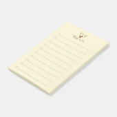 gelbe Labrador Post-it Klebezettel (angewinkelt)