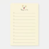 gelbe Labrador Post-it Klebezettel (Vorderseite)