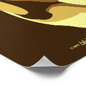 Gelbe Labrador Poster (Ecke)