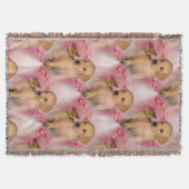 Gelbe Labrador Puppy Butterfells Hundemuster Decke (Vorderseite)