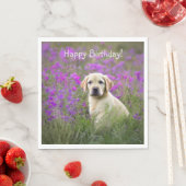 Gelbe Labrador Puppy Serviette (Beispiel)