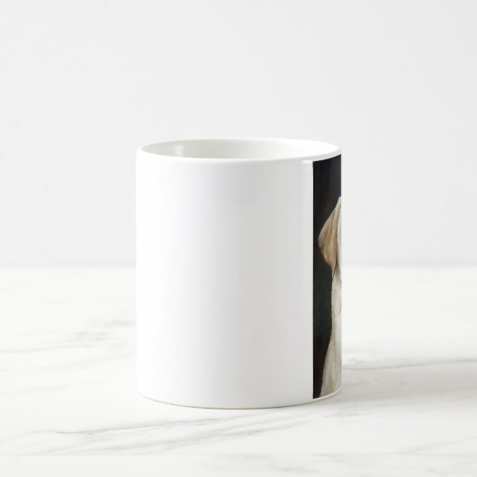 Gelbe Labrador-Retriever-Hundekunst-Tasse Kaffeetasse (Mittel)