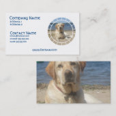 Gelbe Labrador retriever-HundeVisitenkarte Visitenkarte (Vorne/Hinten)