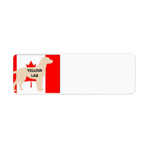 Gelbe Labrador Retriever Name silo Canadian-Flag.