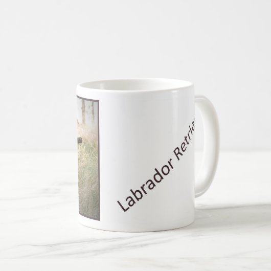 Gelbe Labrador-Retriever-Tasse Kaffeetasse (VorderseiteRechts)
