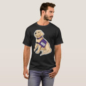 Gelbe Labrador Service Pup T-Shirt (Vorne ganz)
