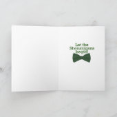 Gelbe Labrador St. Patrick's Day Card Karte (Innenseite)