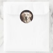 Gelbe Labrador Stickers (Tasche)
