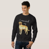 Gelbe Labrador Sweatshirt (Vorne ganz)