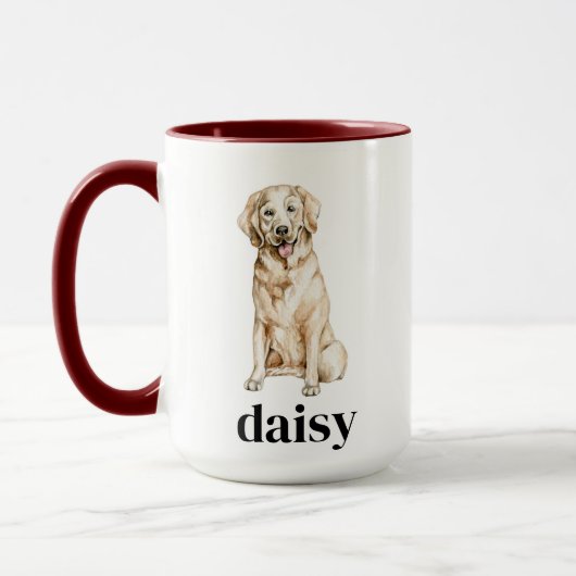 Gelbe Labrador Tasse (Links)