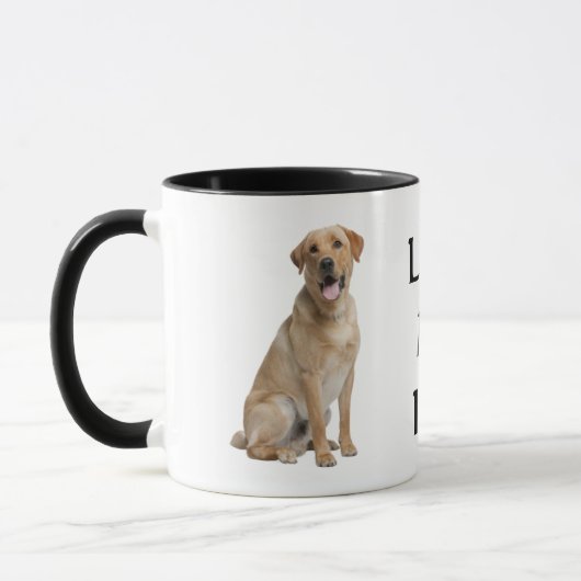 Gelbe Labrador Tasse (Links)