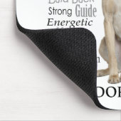 Gelbe Labrador Traits Mousepad (Ecke)