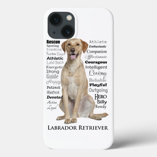 gelbe Labrador Trays Smartphone-Fall Case-Mate iPhone Hülle (Rückseite)