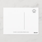 Gelbe Labrador und schwarzes Labor der Mama Postkarte (Rückseite)