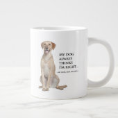 Gelbe Labrador v. Ehefrau Jumbo Tasse (Rechts)