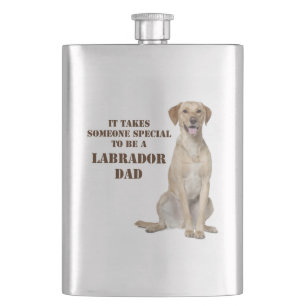 Gelbe Labrador Vater Flasche Flachmann