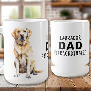 gelbe Labrador Vater - Labrador Vater Extraordinai Kaffeetasse