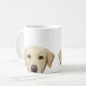 Gelbe Labrador-Vorlage durch miart Kaffeetasse (Vorderseite Links)