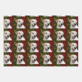 Gelbe Labrador Weihnachten Geschenkpapier Set (Vorderseite 2)