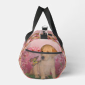 Gelbe Labrador Welpe Butterfly Tier Personalisiert Duffle Bag (Rechts)