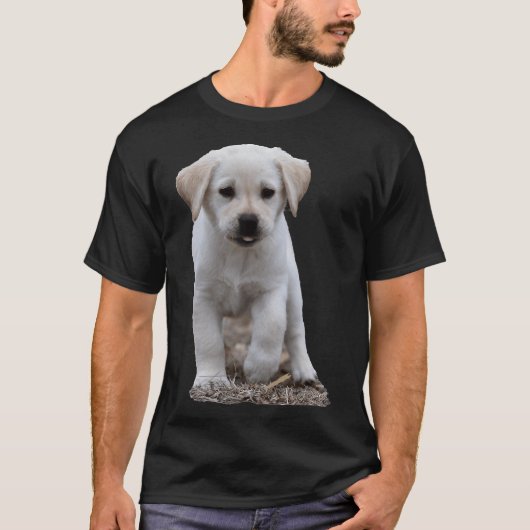 Gelbe Labrador Welpe versuchen zu stehen T-Shirt (Vorderseite)