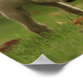 Gelbe Labrador-Welpen Poster (Ecke)