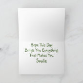 Gelbe Labrador Welppy Birthday Card Dankeskarte (Innenseite)