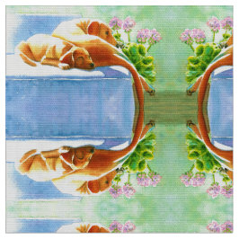 Gelbe Labradoren auf der Couchdochfabrik Stoff