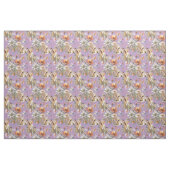Gelbe Labradors und Wildblumen Muster Stoff (Fat Quarter (45,7 x 55,9 cm))
