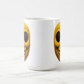 Gelbe Lächelmaske Kaffeetasse (Mittel)
