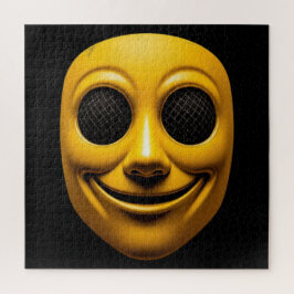 Gelbe Lächelmaske Puzzle