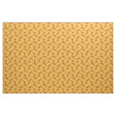 Gelbe Lacrosse Black Sticks Gemustert Stoff (Fat Quarter (45,7 x 55,9 cm))