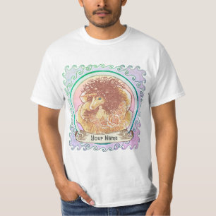 Gelbe Lady Einhorn T-Shirt