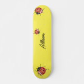 Gelbe Ladybug Skateboard (Vorne)