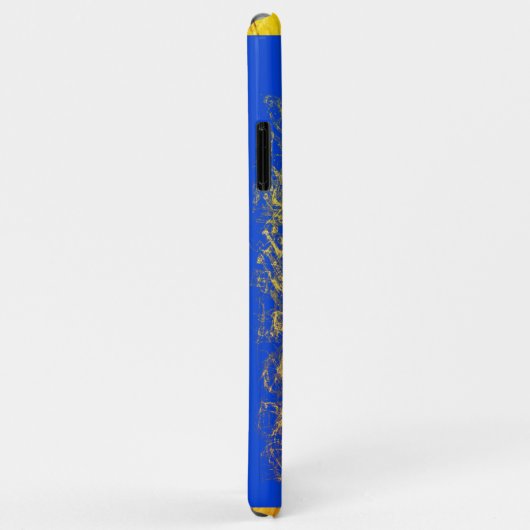 Gelbe Landschaft Felder Bäume Blauer Himmel Case-Mate iPhone Hülle (Hinten/Rechts)