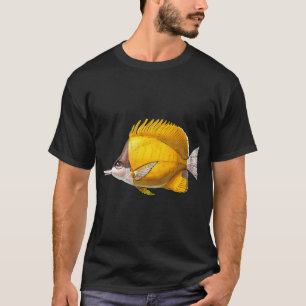 Gelbe Langnasen-Schmetterlingsfische - Aquarell-Il T-Shirt