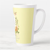 Gelbe Latte Tasse aus der Rose-Multiband-Chic-Gelb (Rechts)