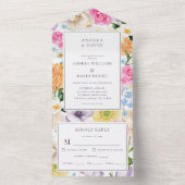 Gelbe Lavendel-Wildblumen Blumenzwiebeln All In One Einladung (Innen Boden)