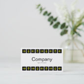 Gelbe LED-Art-Pfeile - Weiß Visitenkarte (Stehend Vorderseite)