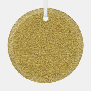 Gelbe Ledertextur Nahtlos Nahaufnahme Ornament Aus Glas