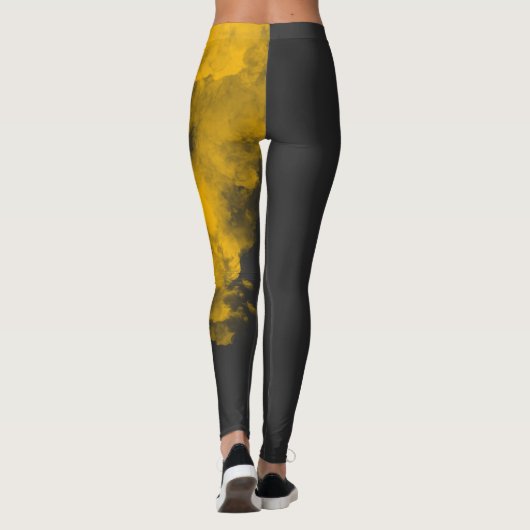 Gelbe Leggings - Einzigartiger Hintergrund (Rückseite)