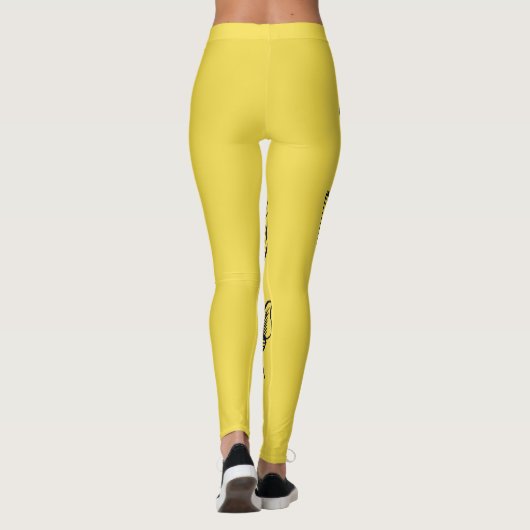 GELBE LEGGINGS MIT BLUME (Rückseite)