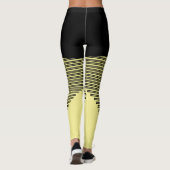 Gelbe Leggings mit Streifen - keine Einschränkunge (Rückseite)