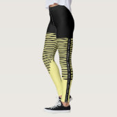 Gelbe Leggings mit Streifen - keine Einschränkunge (Links)