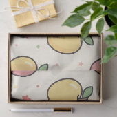 Gelbe Lehrer Schule Apfel Muster Seidenpapier (Geschenk)