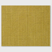 Gelbe Leinenstruktur in der Nähe Foto Hintergrund. Geschenkpapier (Flach)