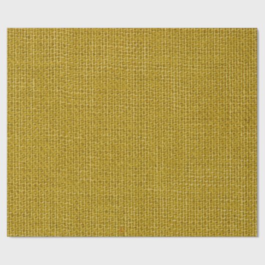 Gelbe Leinenstruktur in der Nähe Foto Hintergrund. Geschenkpapier (Flach)