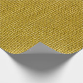 Gelbe Leinenstruktur in der Nähe Foto Hintergrund. Geschenkpapier (Ecke)