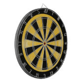 Gelbe Leinwandstruktur Dartscheibe (Vorderseite Links)