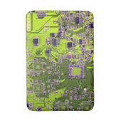 Gelbe Leiterkarte der gedruckten Leiterplatte Badematte (Vorderseite Vertikal)